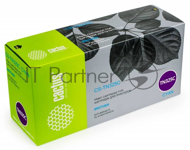 Картридж лазерный Cactus CS-TN325C голубой (3500 стр.) для Brother DCP 9055/9270; HL 4140/4150/4570