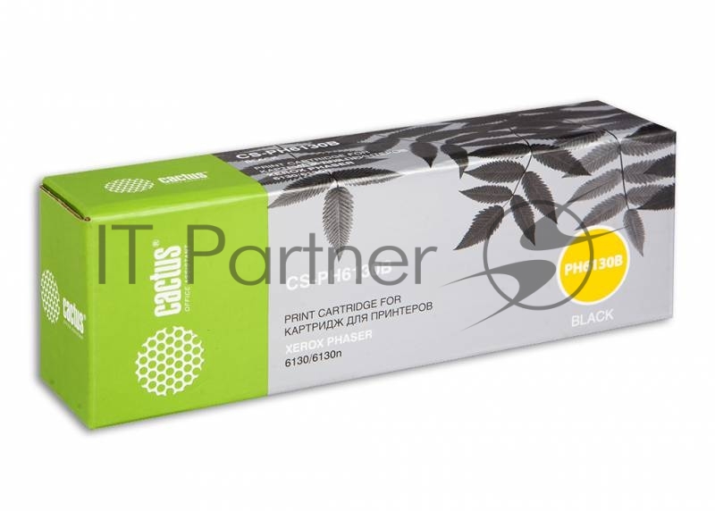 Картридж лазерный Cactus CS-PH6130B (106R01285) черный (2500 стр.) для Xerox 6130/6130n