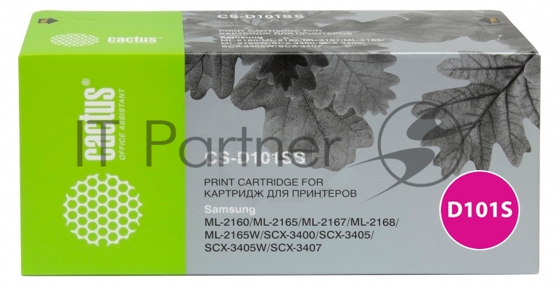 Картридж лазерный Cactus CS-D101SS черный (1500 стр.) для Samsung ML-2160/2165/2167/2168/SCX-3400/3405