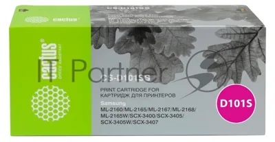 Картридж лазерный Cactus CS-D101SS черный (1500 стр.) для Samsung ML-2160/2165/2167/2168/SCX-3400/3405