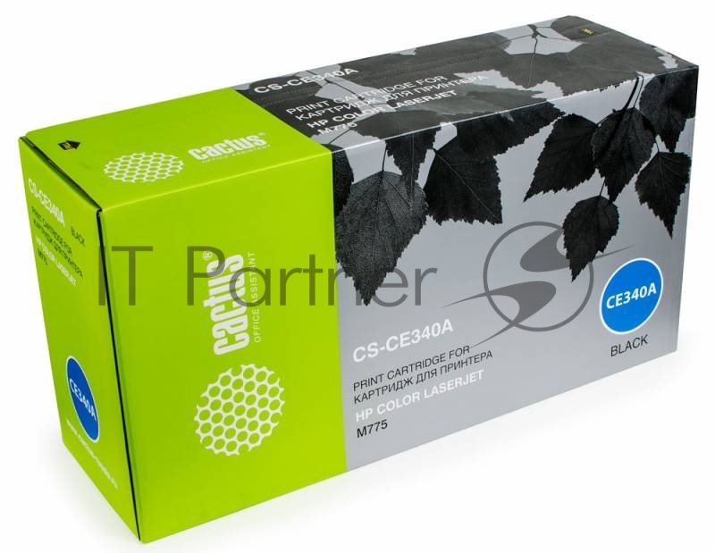 Картридж лазерный Cactus CS-CE340A черный (13500 стр.) для HP Color LaserJet M775