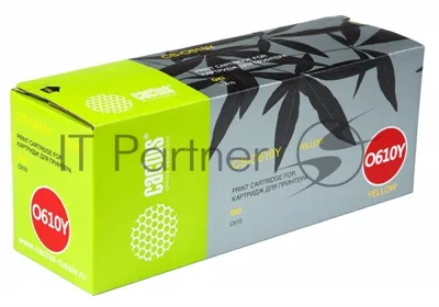 Картридж лазерный Cactus CS-O610Y желтый (6000 стр.) для Oki C610 series