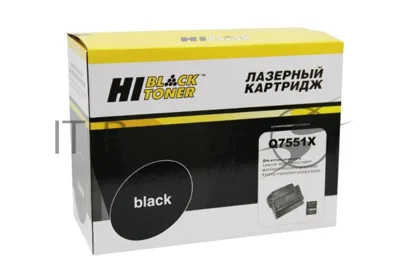 Расходные материалы Hi-Black Q7551X - Картридж для LJ P3005/M3027mfp/M3035mfp, с чипом, 13000 стр.