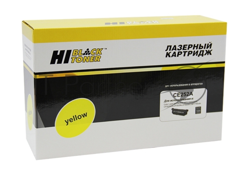 Картридж лазерный Hi-Black CE252A YELLOW для HP CLJ CP3525/3530 CM3525/3530 ресурс 7000 стр. с чипом