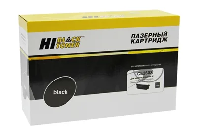 Картридж лазерный для HP CLJ CP4025/4525 (Hi-Black) CE260X, BK, 17K