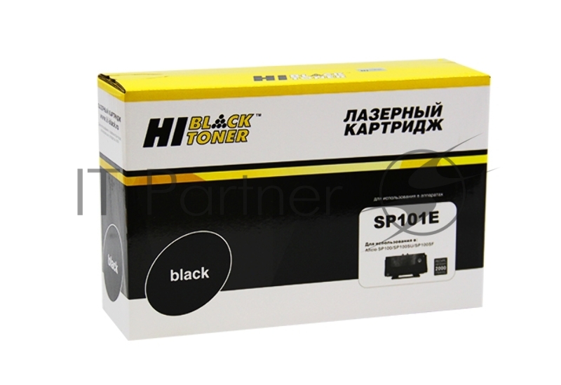 Тонер Картридж Hi-Black SP101E черный, для Ricoh Aficio SP100/100SF/100SU, 2К(аналог SP101E)