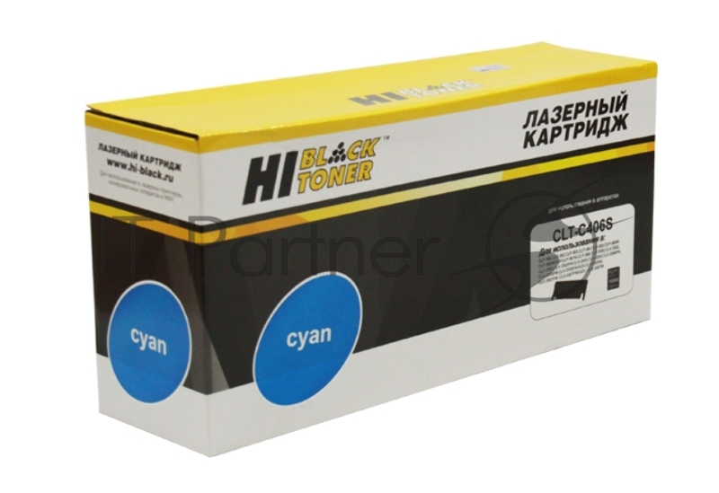 Расходные материалы Hi-Black CLT-C406S Картридж для Samsung CLP-360/365/368/CLX-3300/3305/3307, C, 1500 стр.