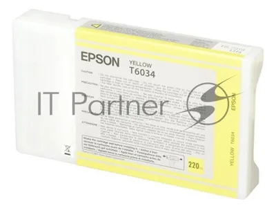 Картридж струйный Epson C13T603400 желтый для Epson St Pro 7880/9880 (220мл)