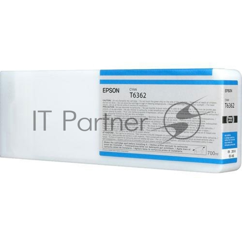 Картридж струйный Epson C13T636200 голубой (700 мл) для Stylus 7700, 7890, 7900, 9700, 9890, 9900, WT7900