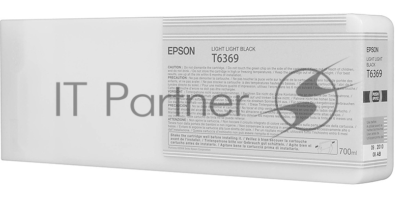 Картридж струйный Epson C13T636900 светло-серый (700 мл) для Stylus Pro 7700, 7890, 7900, 9700, 9890, 9900, WT7900