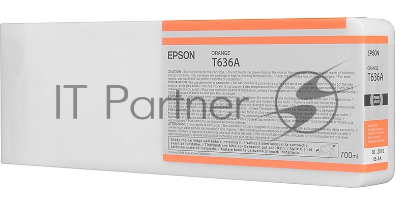 Картридж струйный Epson C13T636A00 оранжевый (700 мл) для I/C SP 7900/9900
