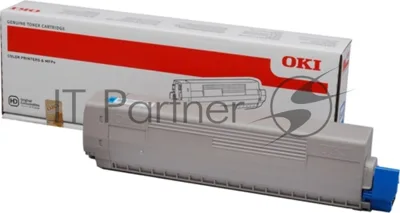 Картридж лазерный Oki C831/841 голубой 10K