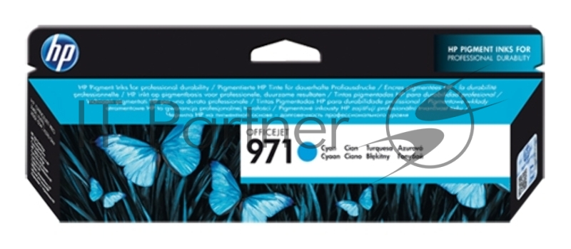 Картридж струйный HP 971 CN622AE голубой для HP OJ Pro X476dw/X576dw/X451dw/X551dw (2500 стр.)