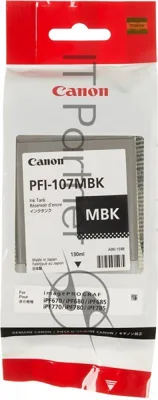 Картридж струйный Canon PFI-107MBK (6704B001) черный матовый (130 мл) для Canon iP F680/685/780/785
