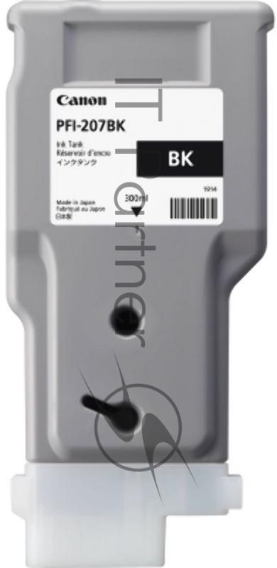 Картридж струйный Canon PFI-207 BK (8789B001) черный (300 мл) для Canon imagePROGRAPH iPF680, 685, 780, 785
