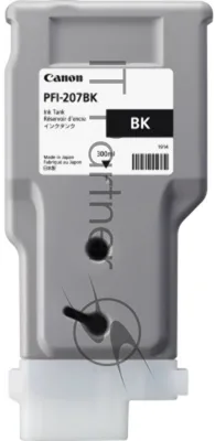 Картридж струйный Canon PFI-207 BK (8789B001) черный (300 мл) для Canon imagePROGRAPH iPF680, 685, 780, 785
