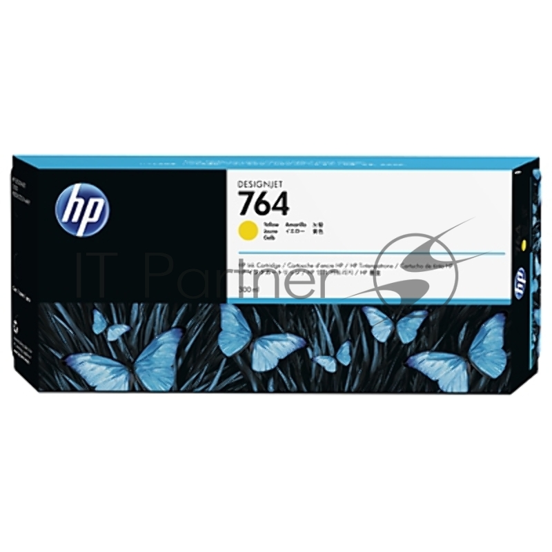 Картридж струйный HP 764 (C1Q15A) желтый для HP Designjet T3500 (300мл)