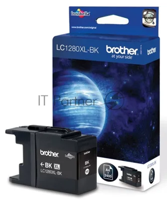 Картридж струйный Brother LC1280XLBK черный (2400 стр) для Brother MFC-J6510DW, MFC-J5910DW, MFC-J6710DW, MFC-J6910DW, MFC-J6710D