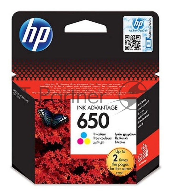 Картридж струйный HP 650 CZ102AE многоцветный для HP DJ IA 2515/2516 (200 стр.)