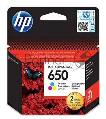 Картридж струйный HP 650 CZ102AE многоцветный для HP DJ IA 2515/2516 (200 стр.)