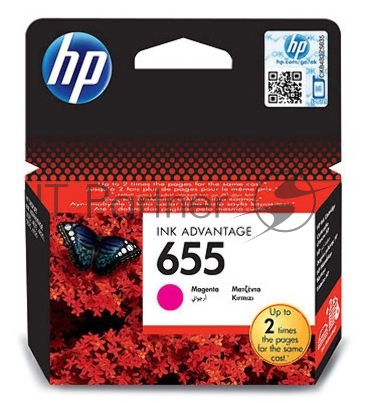 Картридж струйный HP 655 CZ111AE пурпурный для HP DJ IA 3525/4615/4625/5525/6525 (600 стр.)
