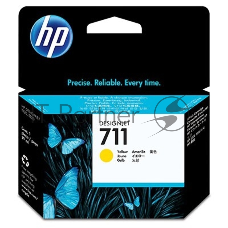Картридж струйный HP №711 CZ132A желтый для HP DJ T120/T520 (29мл)