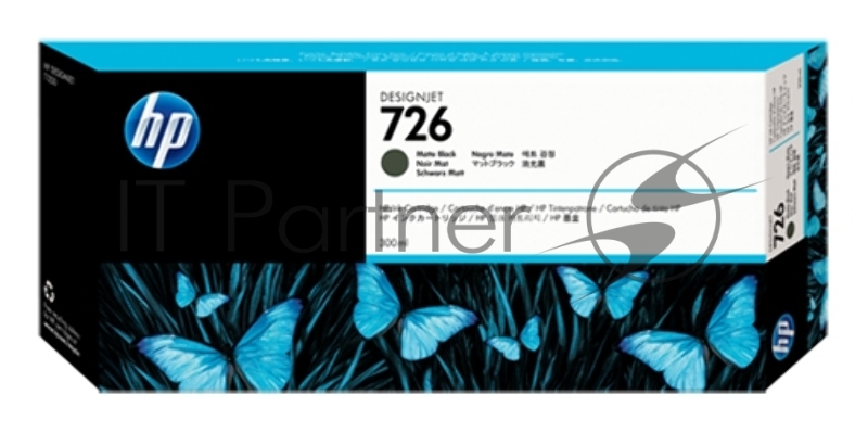 Картридж струйный HP 726 CH575A черный матовый для HP DJ (300мл)