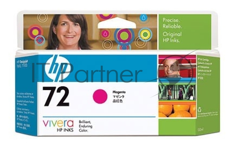 Картридж струйный HP №72 C9372A пурпурный для HP DJ T1100/T610 (130мл)