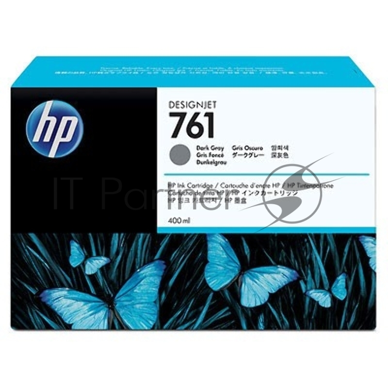 Картридж струйный HP №761 CM996A темно-серый для HP DJ T7100 (400мл)