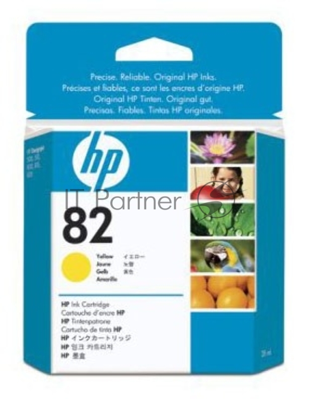 Картридж струйный HP №82 CH568A желтый для HP DJ 510 (28мл)