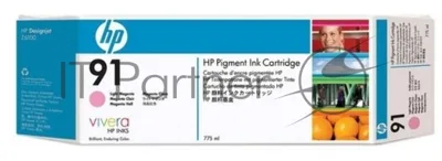 Картридж струйный HP №91 C9468A пурпурный для HP DJ Z6100 (775мл)