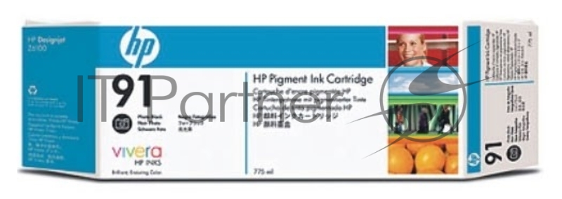 Картридж струйный HP №91 C9465A фото черный для HP DJ Z6100 (775мл)