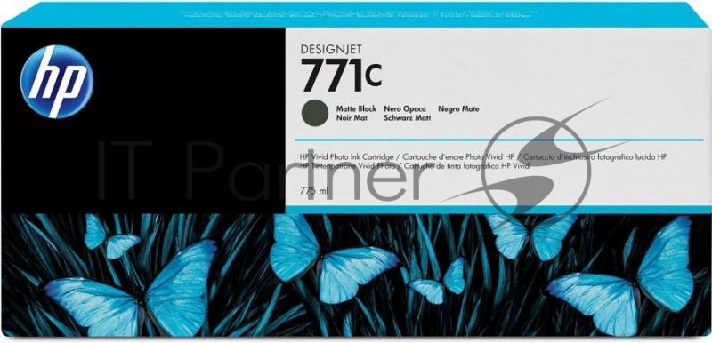 Картридж струйный HP №771C B6Y07A черный матовый для HP DJ Z6200 (775мл)