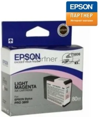 Картридж струйный Epson C13T580600 для Stylus Pro 3800 80 мл light magenta