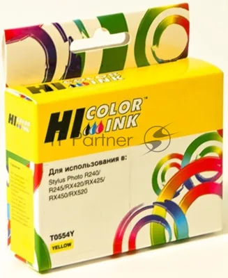 Картридж Epson Stylus Photo R240/RX420/RX520 (Hi-black) new, C13T055440, Y