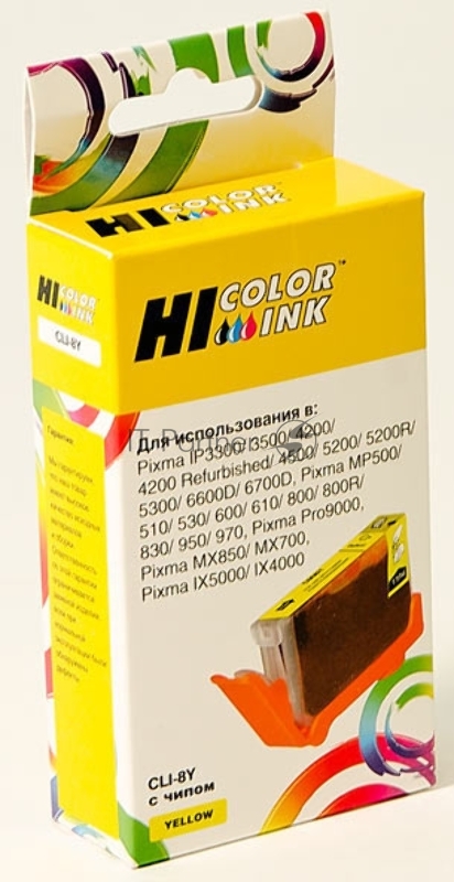 Картридж Canon PIXMA iP4200/iP6600D/MP500 (Hi-Black), new, CLI-8Y, Y