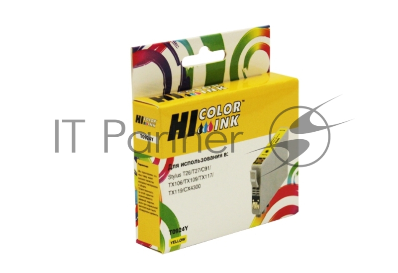 Картридж Epson Stylus C91/CX4300/T26/TX106/109 (Hi-Black) new, T09244A10/C13T10844A10, Y