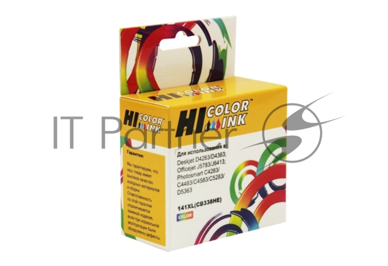 Картридж HP PS C4283/C5283/D5363/J5783/J6413/D4263, №141XL (Hi-Black) CB338HE, Color