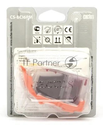 Картридж струйный Cactus CS-BCI6PM пурпурный (12ml) для Canon S800/S820/S900/S9000/i905D/i950S/i960x