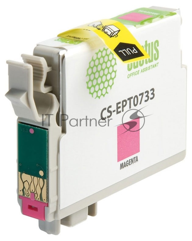 Картридж струйный Cactus CS-EPT0733 пурпурный (11,4 мл) для Epson Stylus С79/C110/СХ3900/CX4900/CX5900/CX7300/CX8300/CX9300