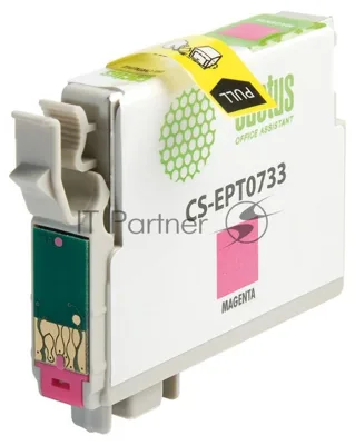 Картридж струйный Cactus CS-EPT0733 пурпурный (11,4 мл) для Epson Stylus С79/C110/СХ3900/CX4900/CX5900/CX7300/CX8300/CX9300
