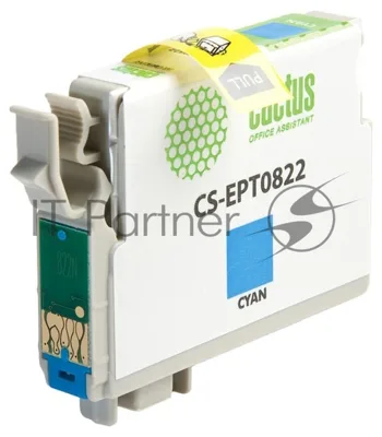 Картридж струйный Cactus CS-EPT0822 (T0822) голубой (13,8 мл) для Epson Stylus Photo R270/290/RX590