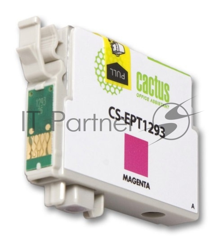 Картридж струйный Cactus CS-EPT1293 (T1293) пурпурный (10 мл) для Epson Stylus Office B42/BX305/BX305F/BX320/BX525/BX625/SX420/SX425