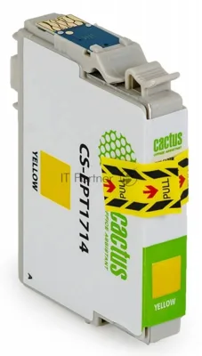 Картридж струйный Cactus CS-EPT1714 17XL желтый (10 мл) для Epson Expression Home XP-33/103/203/207/303/306/403/406