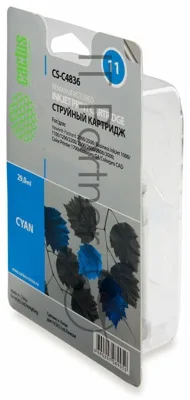 Картридж струйный Cactus CS-C4836 голубой (29 мл) для №11 HP 2000/2500/1000/1100/1200