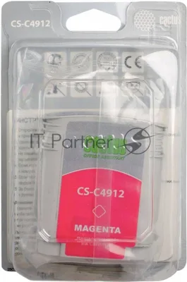 Картридж струйный Cactus CS-C4912 №82 пурпурный (72 мл) для HP Design Jet 500/800C