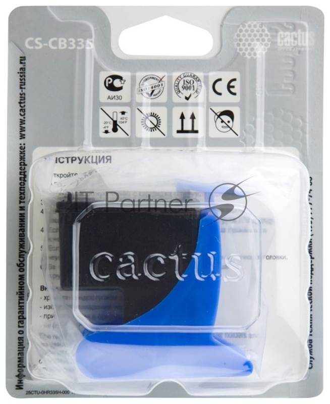 Картридж струйный Cactus CS-CB335 №140 черный (17 мл.) для HP DeskJet D4263/D4363; OfficeJet J5783/J6413