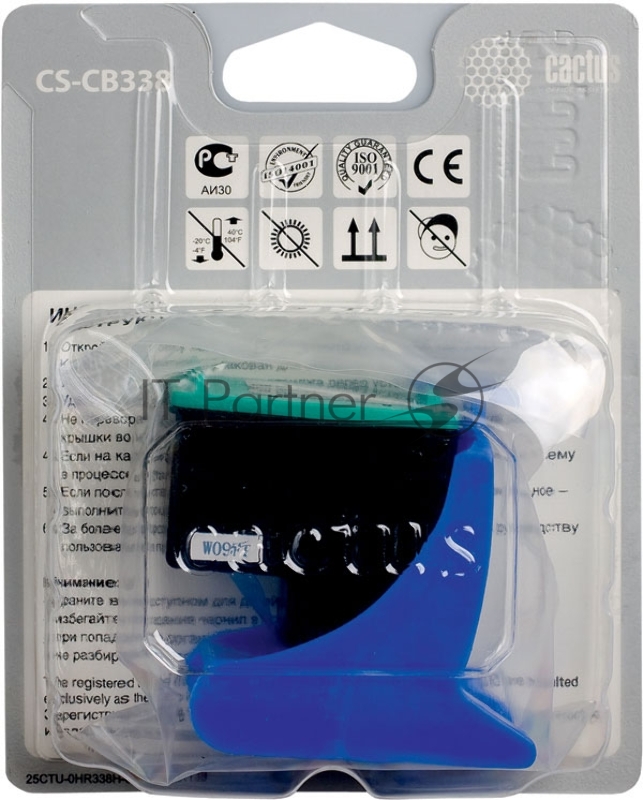 Картридж струйный Cactus CS-CB338 №141XL трехцветный (18 мл.) для HP DJ D4263/D4363/D5360/DJ J5783/J6413/PS C4273/C4283/C4343/C4383/C4473/C4483/C4583/C5283/D5363