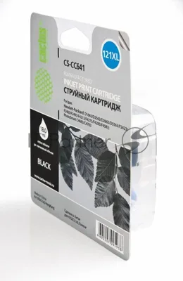Картридж струйный Cactus CS-CC641 №121XL черный (18 мл.) для HP DJ D1663/D2563/D2663/D5563/F2423/F2483