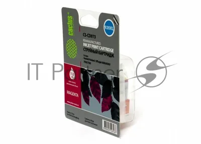 Картридж струйный Cactus CS-CD973 №920XL пурпурный (14.6 мл.) для HP Officejet 6000/6500/7000/7500